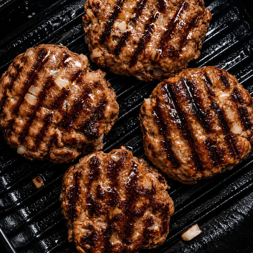 Balady beef burger patties recipe idea