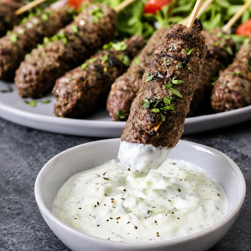 beef kofta farm house egypt 4 Balady beef seasoned Egyptian kofta recipe idea