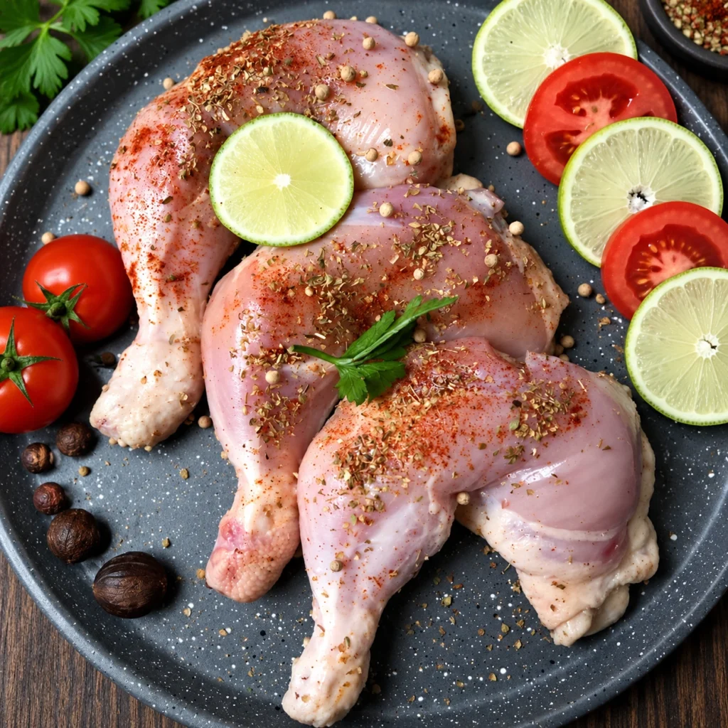 Fresh bone in chicken thighs from Farm House Egypt