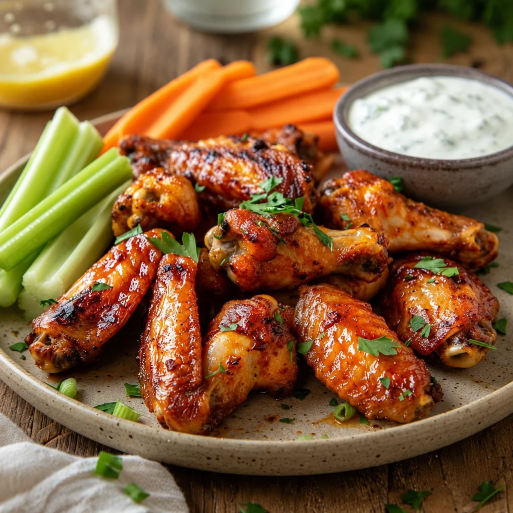 Fresh whole chicken wings recipe idea