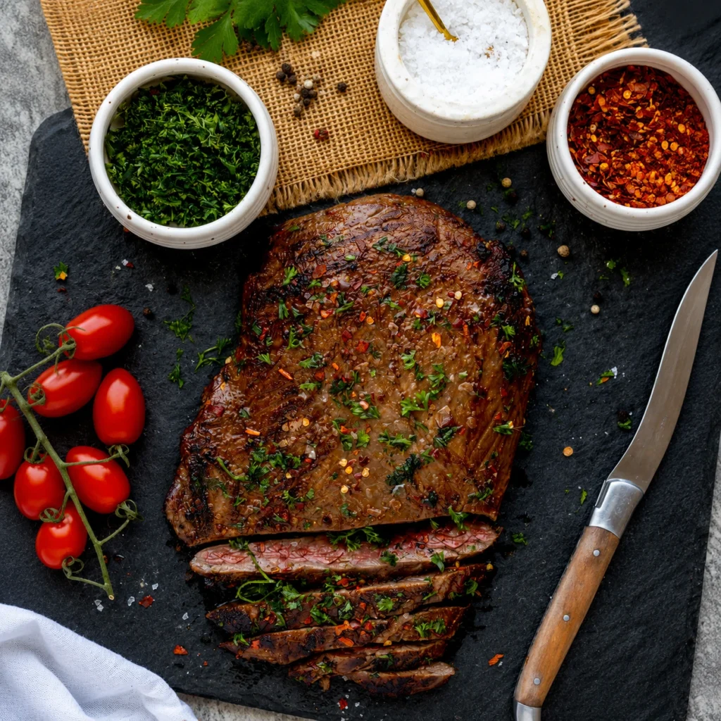 Balady Kandouz Flank Steak recipe idea