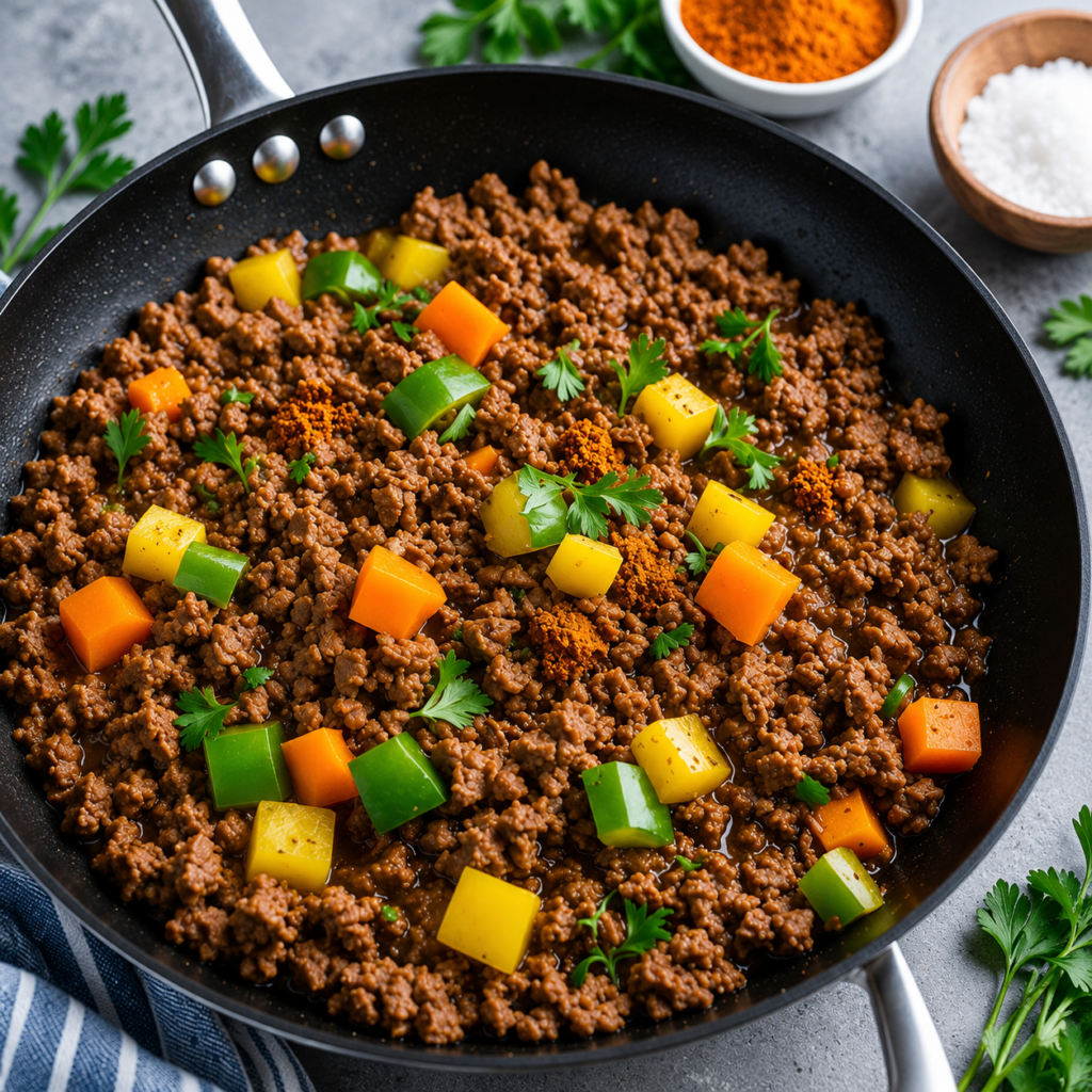 Balady Kandouz zero fat minced beef recipe idea