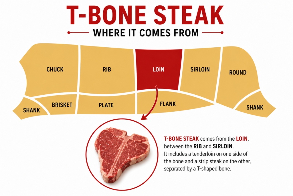 Balady Kandouz T-Bone steak from Farm House Egypt