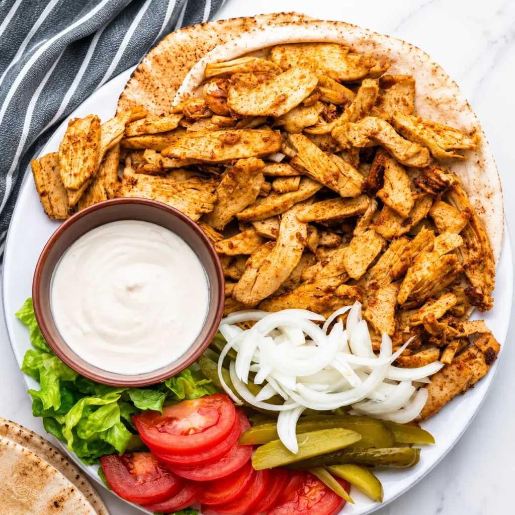 Chicken shawarma thin breast slices recipe idea