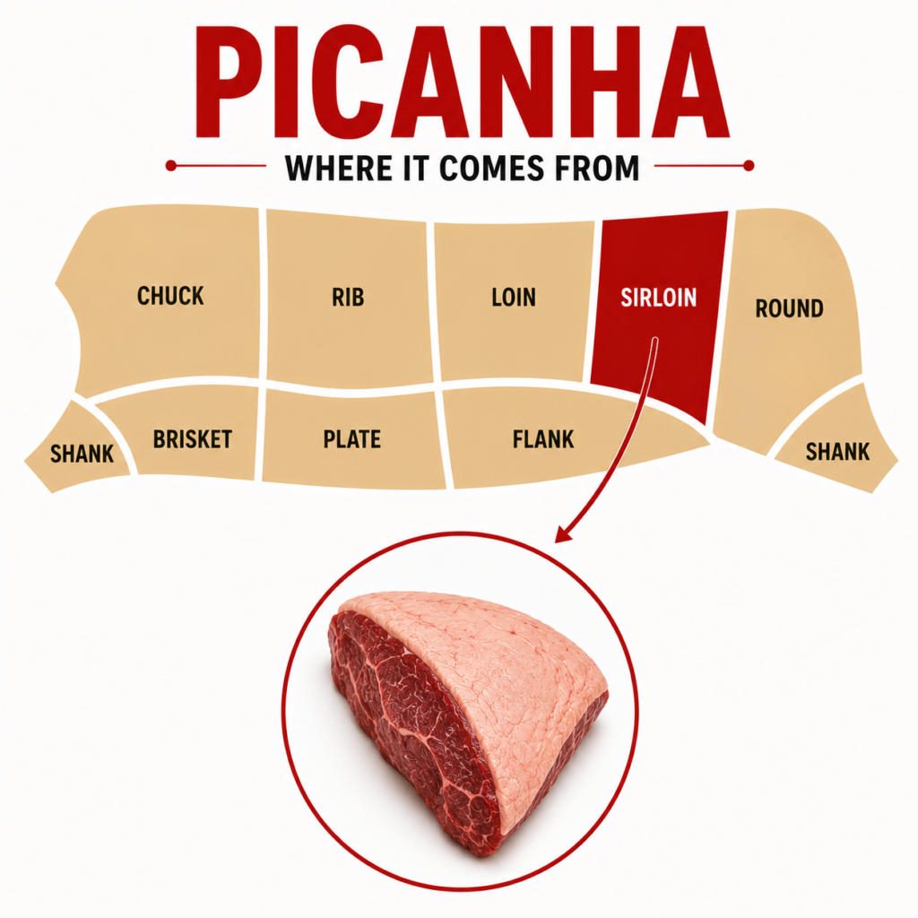 Balady Kandouz Picanha steak with fat cap from Farm House Egypt