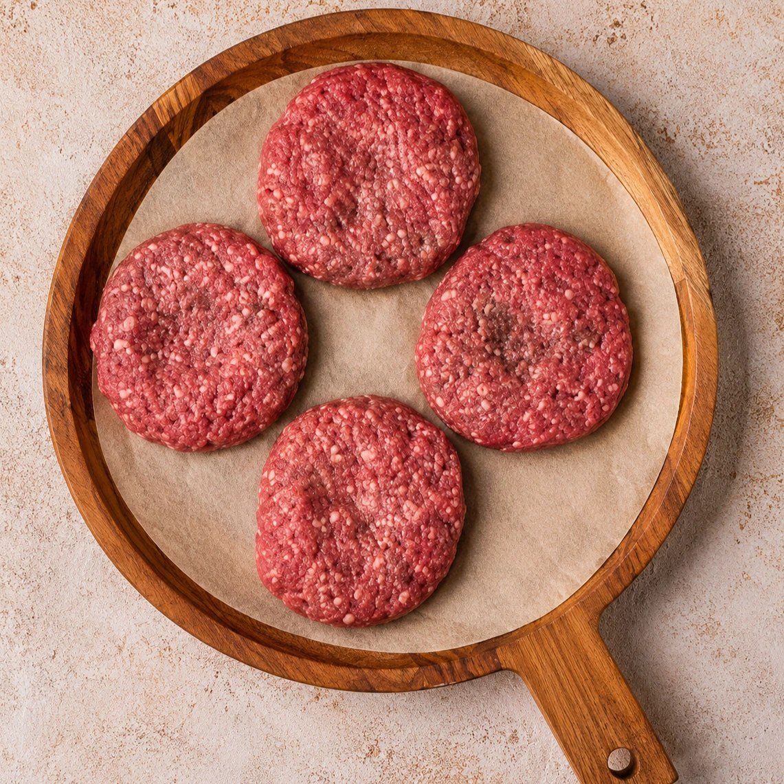 Beef Burger Patties Balady 1 KG Pure Beef Juicy Homemade Burgers | برجر لحمة
