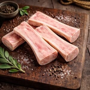 Canoe Cut Bone Marrow Balady Kandouz 1 KG Center Cut Split Marrow Bones | نخاع بقري مشقوق