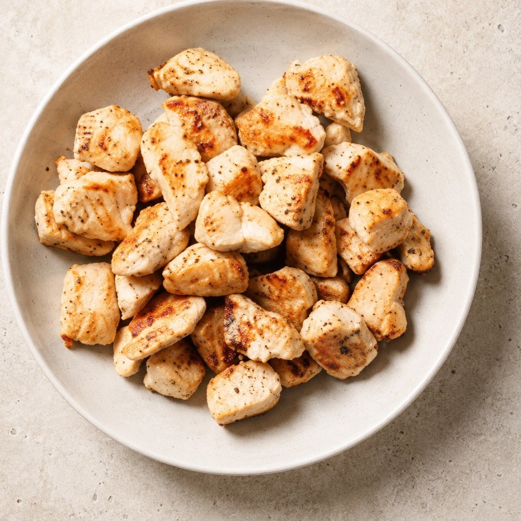 Chicken Breast Cubes 1 KG Quick Cook Skinless Cubes | مكعبات فراخ