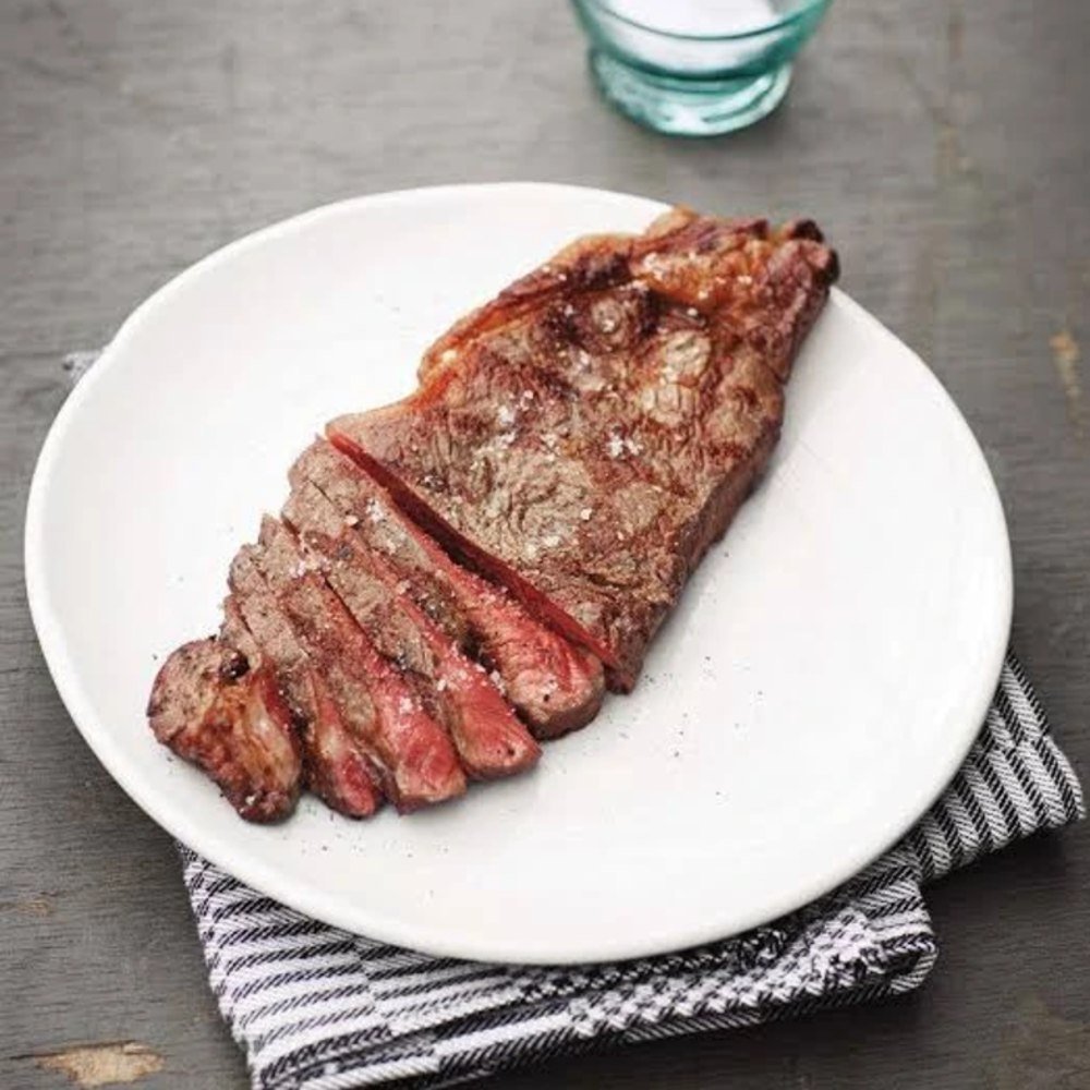 Beef Entrecote Balady Kandouz 1 KG Thin Cut Steak with Fat Cap | انتركوت